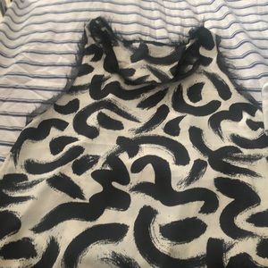 Black and white casual tank